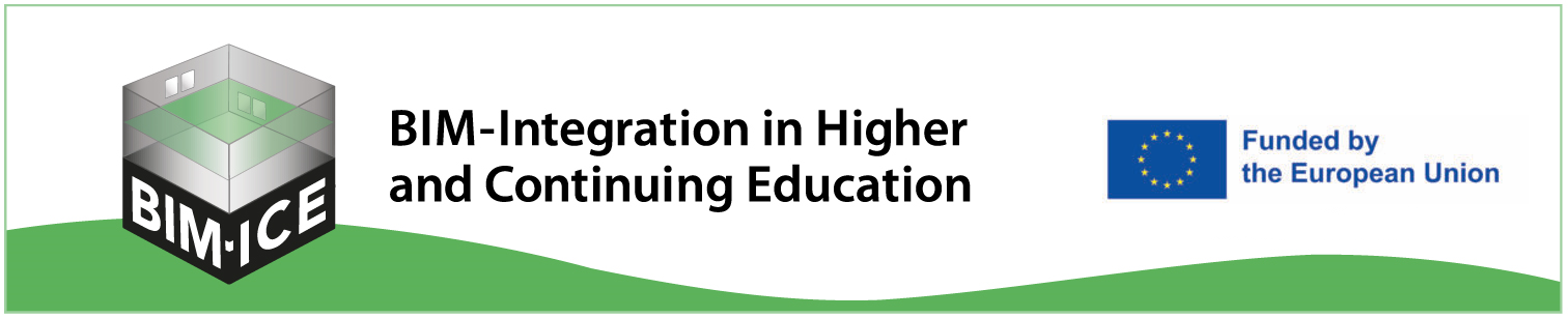 BIM-ICE Project banner - BIM-Integration in Higher and Continuing Education
